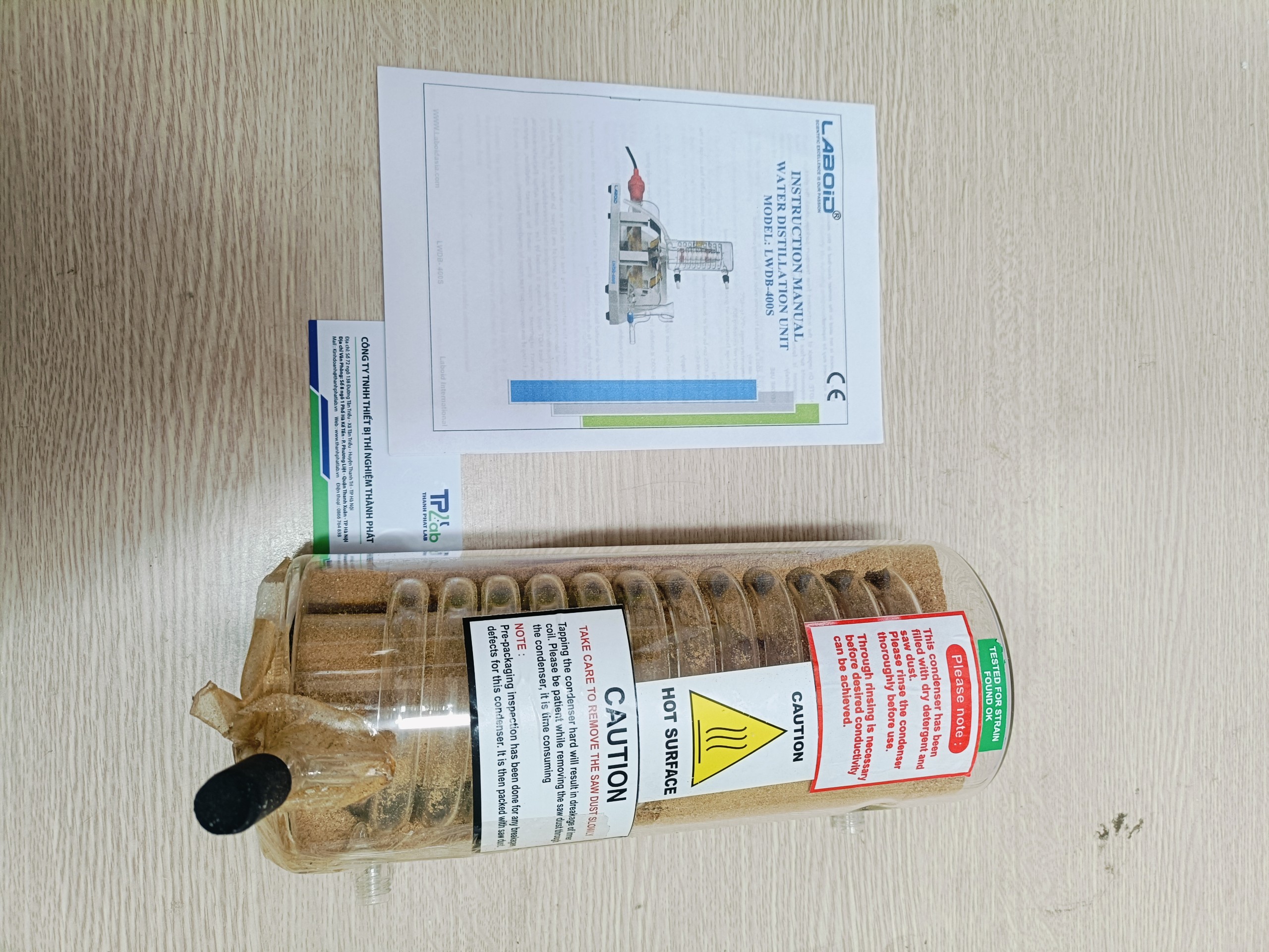Sinh Hàn Ngưng Tụ cho Máy Cất Nước Hãng Laboid - Ấn Độ