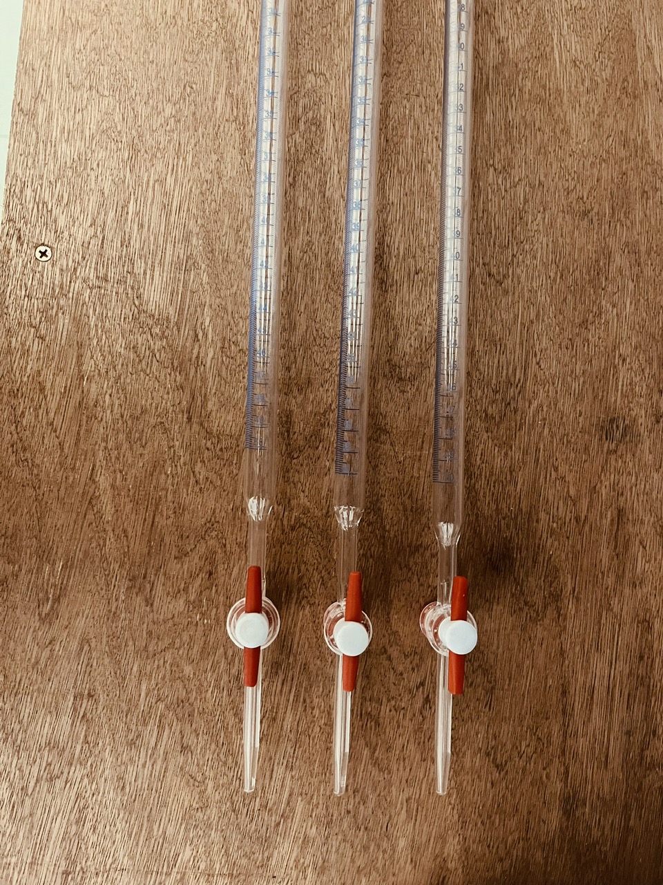 Buret thẳng khóa nhựa PTFE 50ml, Class B, Hãng OMSONS GERMANY