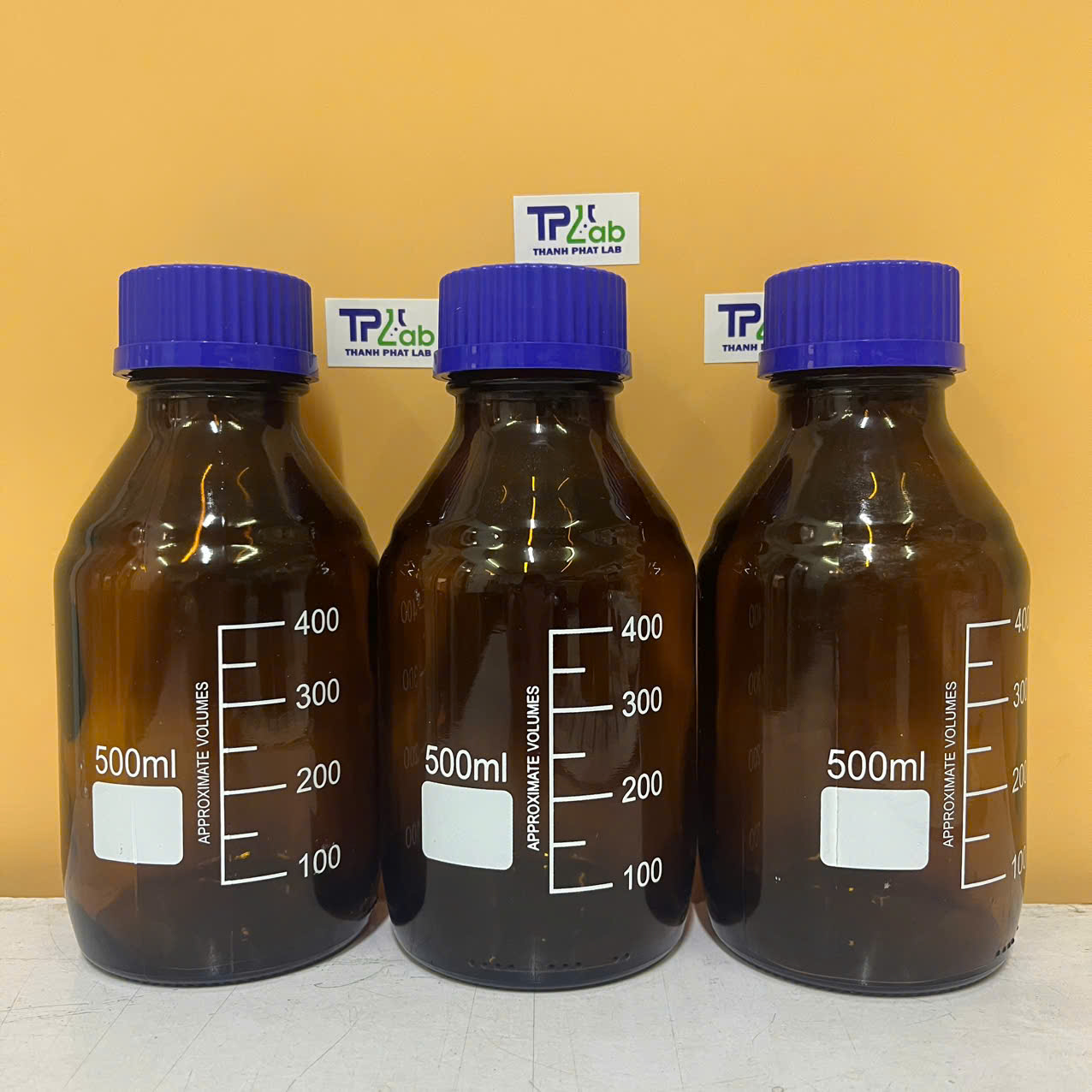 Chai nắp vặn nâu 500ml, Hãng Govlab