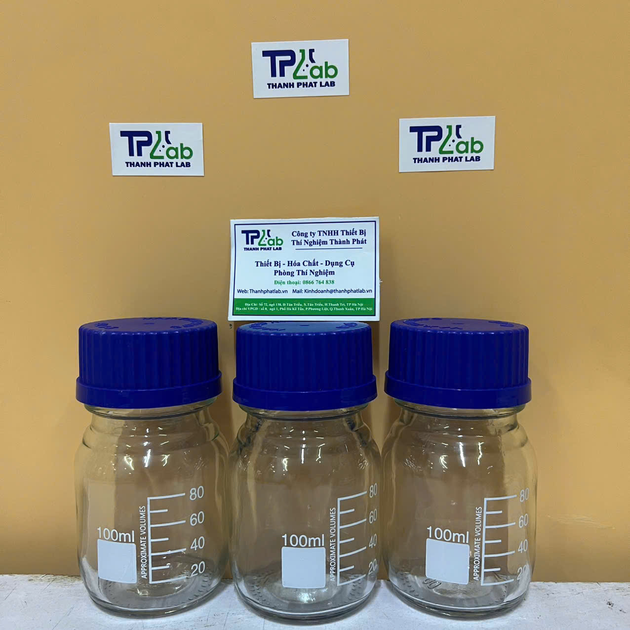 Chai nắp vặn trắng 100ml, Hãng Govlab