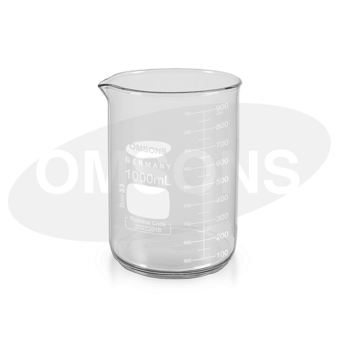 Cốc thủy tinh chia vạch Omsons/Germany