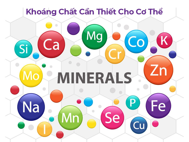 Các khoáng chất thiết yếu trong nước uống: Canxi, Magie, Kali, Natri