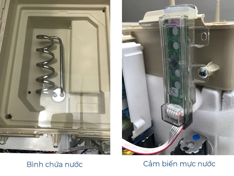Các linh kiện cần chú ý khi lắp đặt máy lọc nước gia đình như bình chứa nước và cảm biến mực nước