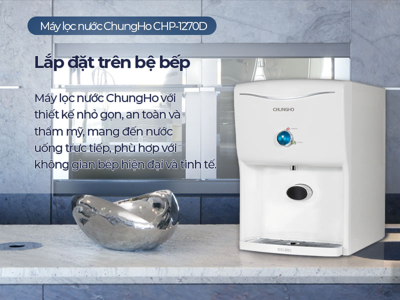 Máy lọc nước ChungHo Ambient CHP-1270D – Lọc nước hiệu quả, thiết kế hiện đại cho không gian sống và làm việc.
