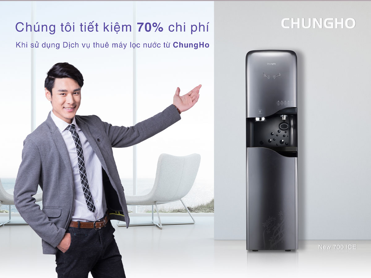 Máy lọc nước ChungHo nhập khẩu nguyên chiếc từ Hàn Quốc, đạt chuẩn quốc tế NSF, WQA
