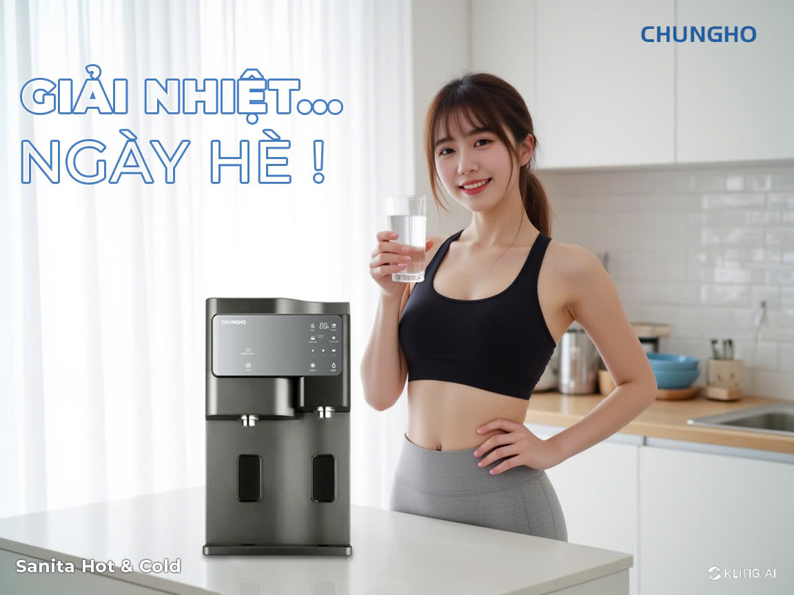thuê máy lọc nước nóng lạnh mùa hè
