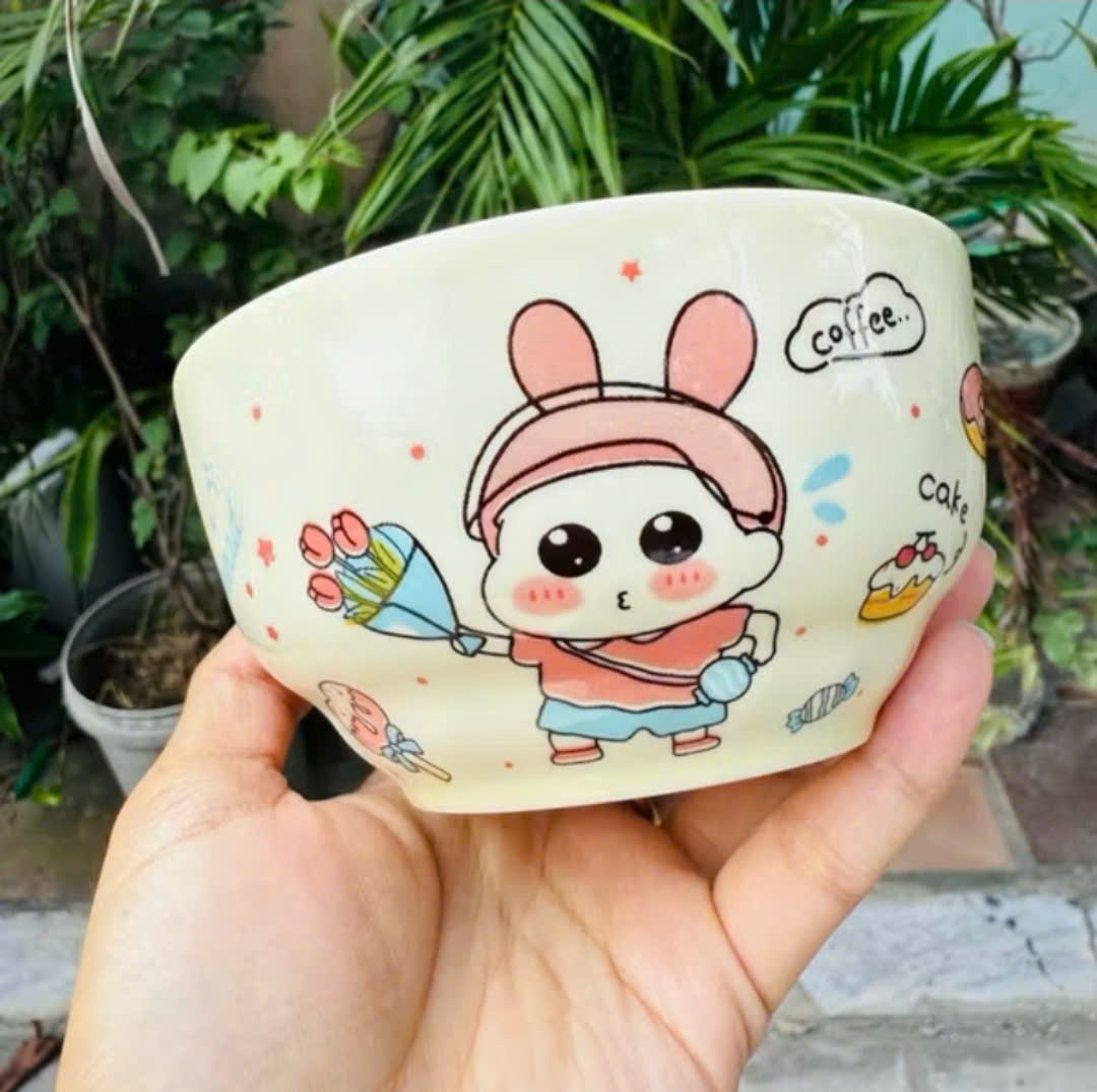 Combo 4 Bát Sứ Siêu Cute Hình Shin