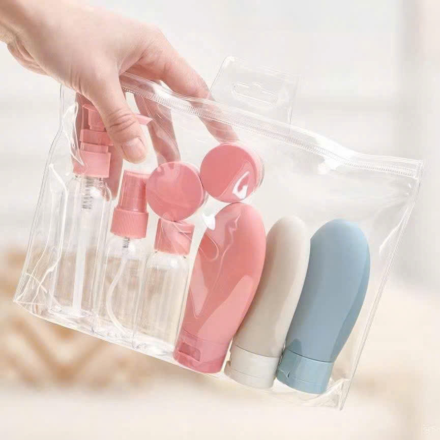 Set Chiết Mỹ Phẩm 11 Chi Tiết Mang Đi Du Lịch Tiện Dụng