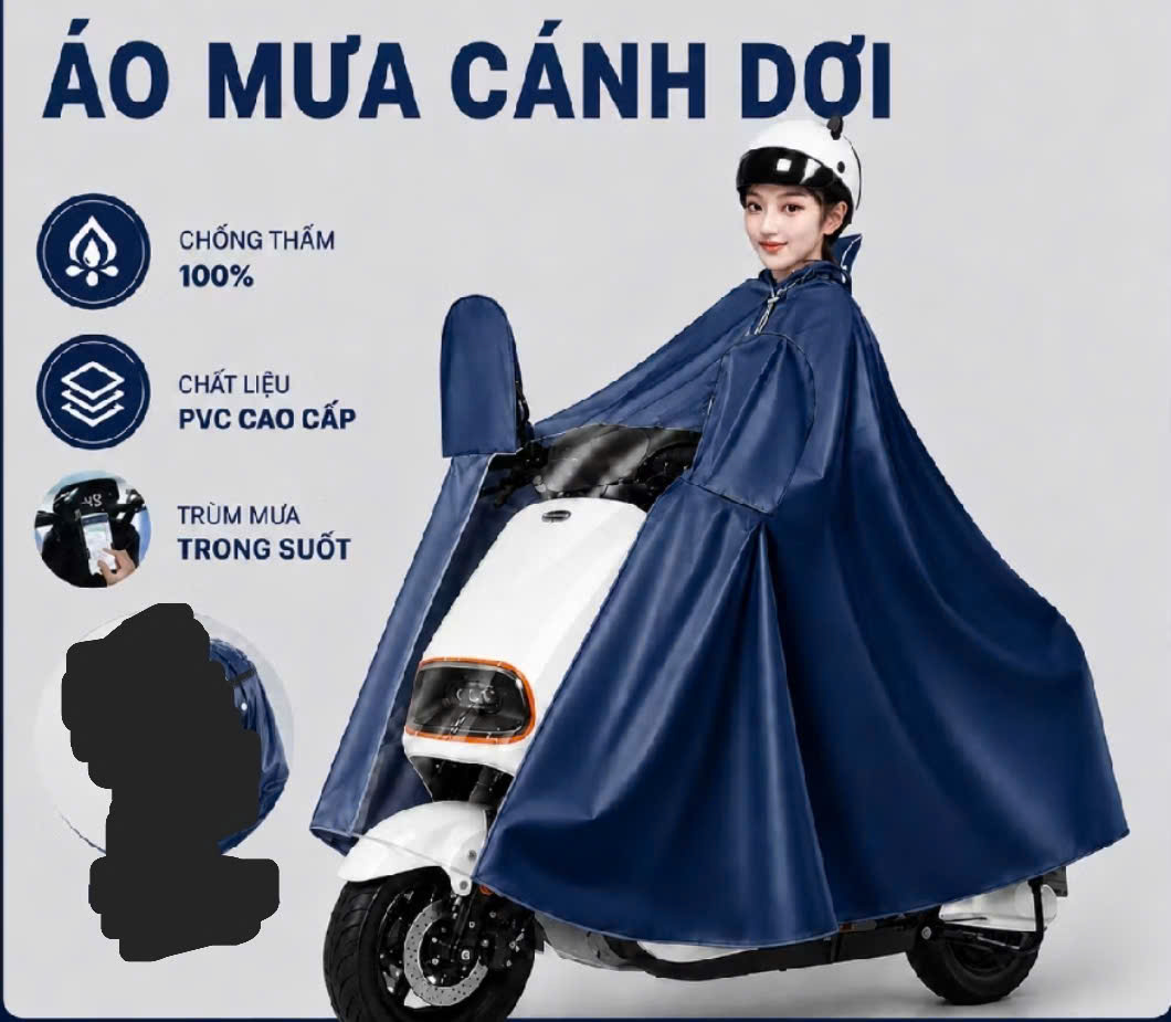 ÁO MƯA CÁNH DƠI TRÙM