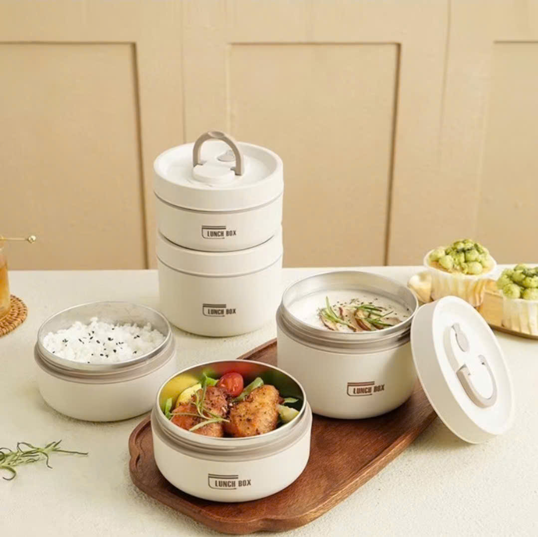 Hộp cơm 4 ngăn có túi Lunch Box