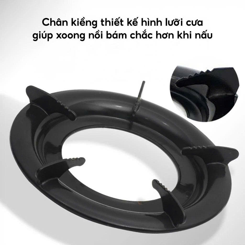 KIỀNG BẾP GA TRÒN ĐEN_PHỤ KIỆN BẾP GAS