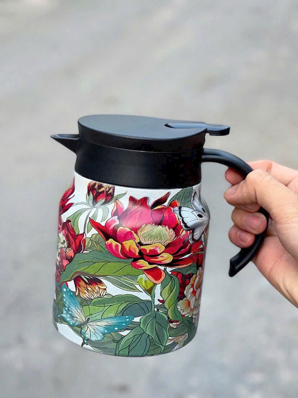 Bình Pha Trà Giữ Nhiệt Họa Tiết 1000ml