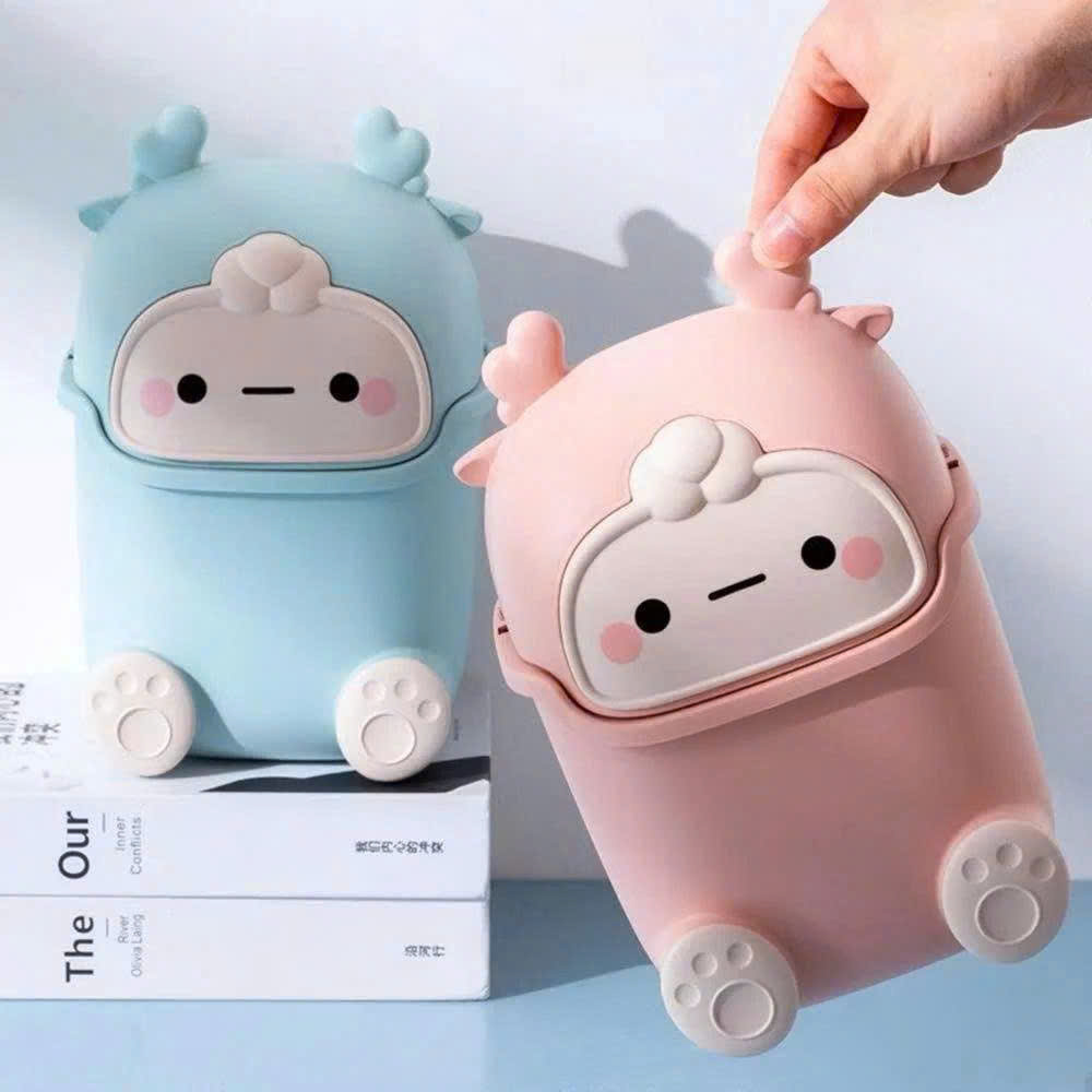 Thùng Rác Mini Để Bàn Hình Thú Dễ Thương