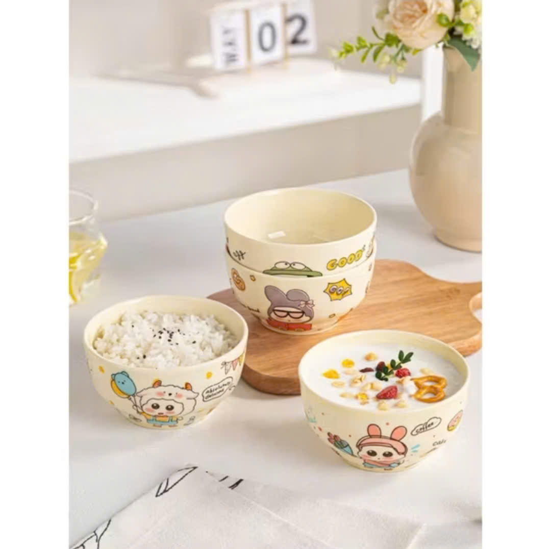 Combo 4 Bát Sứ Siêu Cute Hình Shin