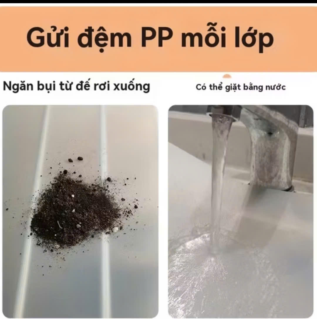 Kệ 5 Tầng chữ H Để Giày Dép Có Màng Chắn Bụi, Kệ Giày Dép 5 Tầng Khung Thép, Kèm 8 Móc Treo Đồ