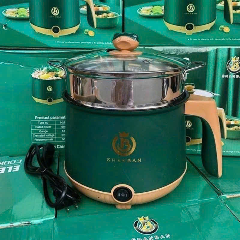 Ca mì, lẩu, hấp đa năng 2 tầng mini Shanban