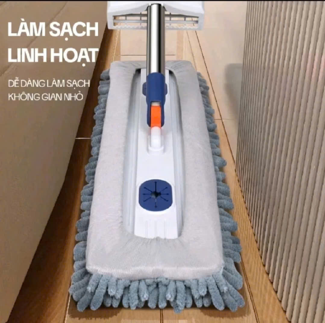 Cây lau nhà tự vắt 45cm sản phẩm cao cấp, thế hệ mới nắm 2026