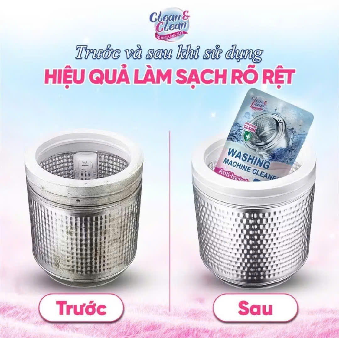 BỘT TẤY LỒNG MÁY GIẶT BLUE LOẠI MỚI 💦hiệu Clean Clean 300gr