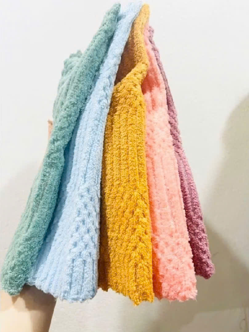 🧼✨ SET 5 KHĂN LAU BẾP ĐA NĂNG SAN HÔ