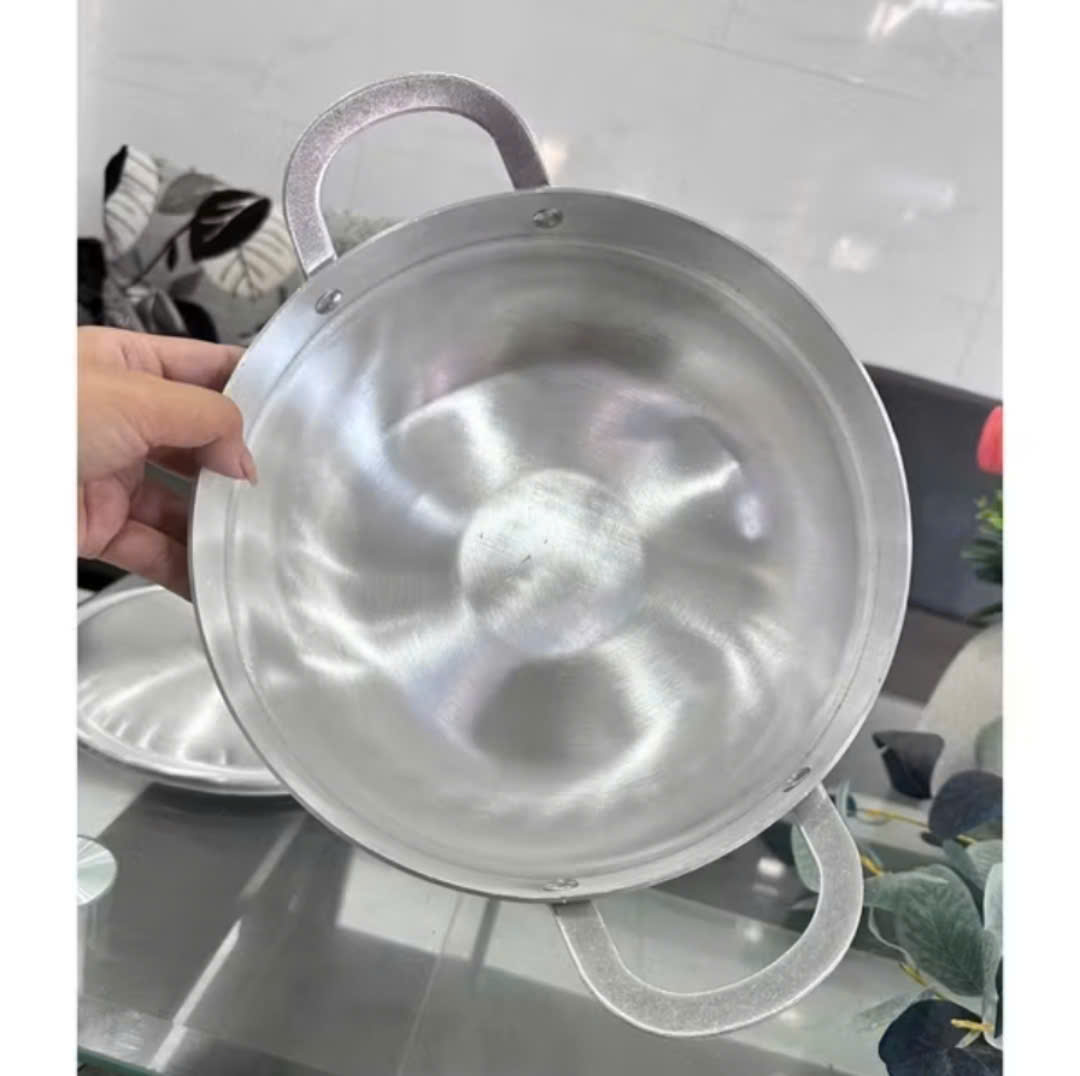 Nồi Lẩu Nhôm Có Nắp Đậy Kim Sang SIZE 26CM