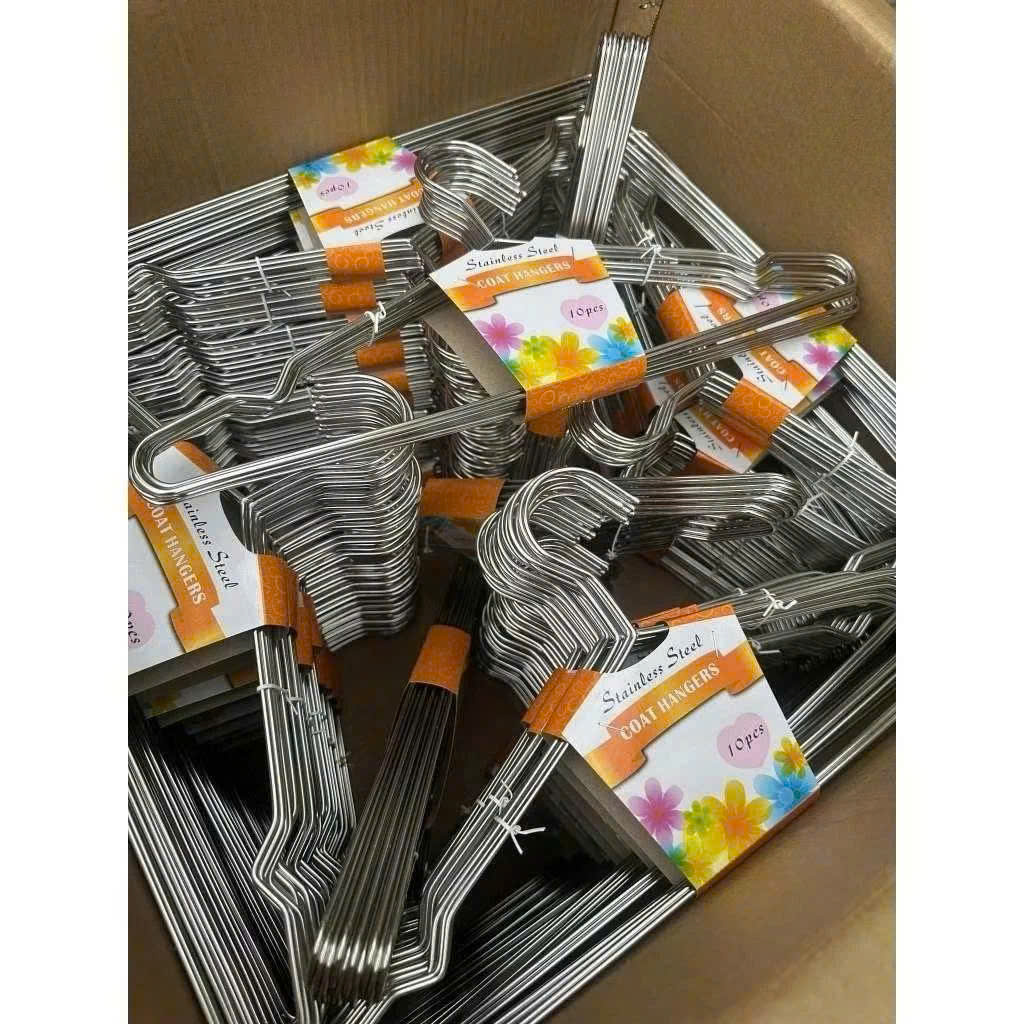 SET 10 MÓC TREO QUẦN ÁO INOX 304 – BỀN BỈ, SÁNG BÓNG, KHÔNG GỈ SÉT
