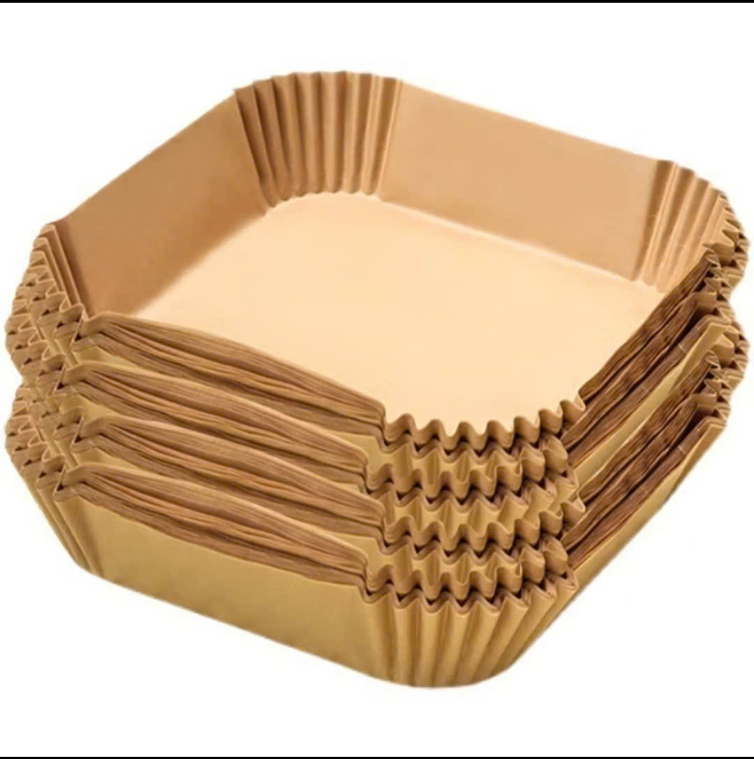 Set 50 Miếng Giấy Lót Nồi Chiên Không Dầu, Lò Vi Sóng( Khay Nhựa)