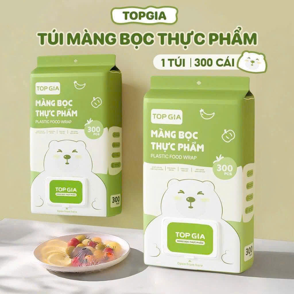 Màng bọc thực phẩm TOPGIA 300 tờ dạng treo siêu tiện lợi