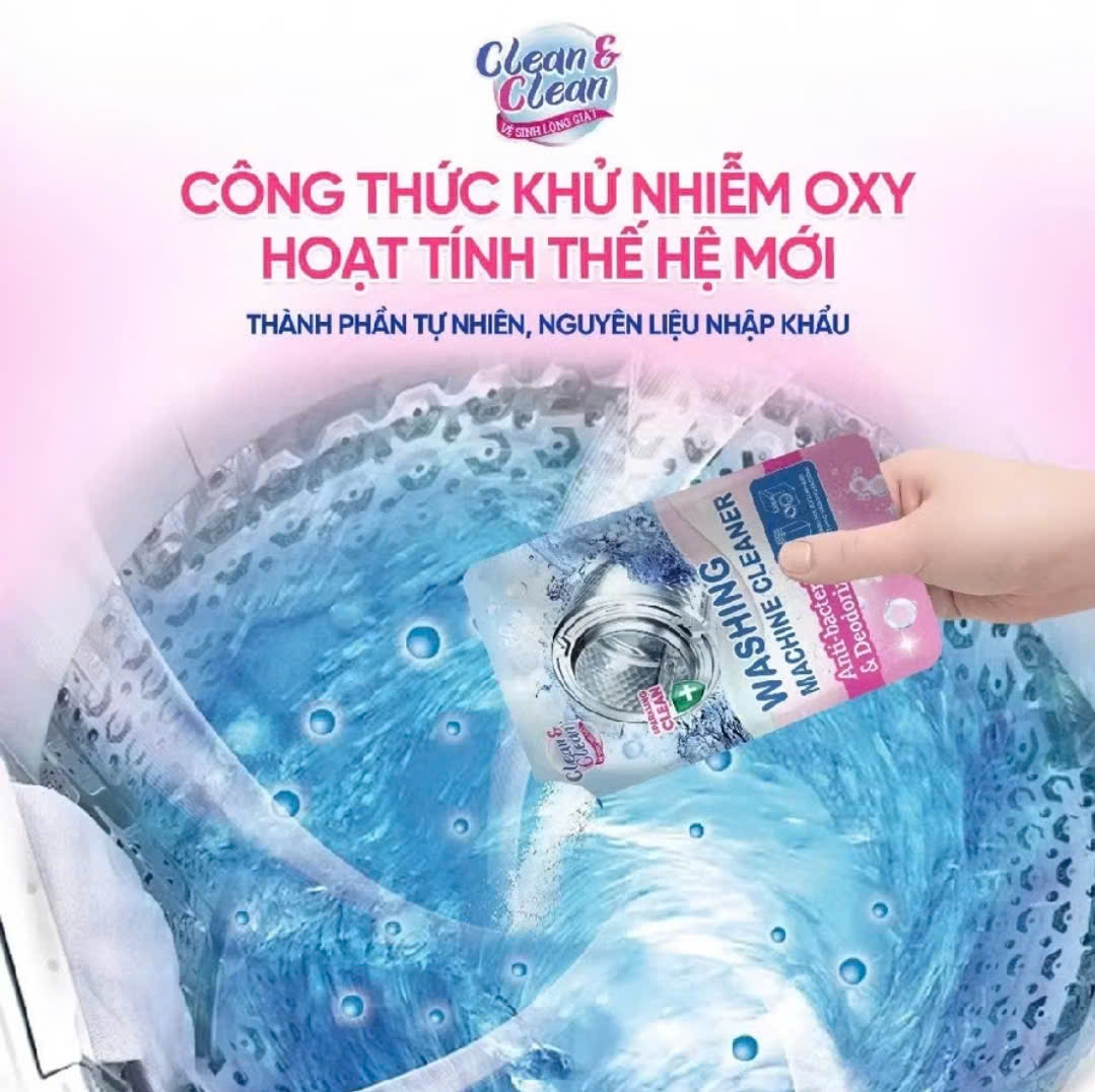BỘT TẤY LỒNG MÁY GIẶT BLUE LOẠI MỚI 💦hiệu Clean Clean 300gr