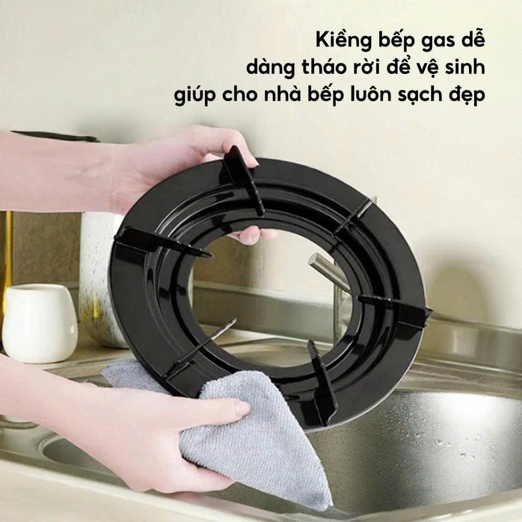 KIỀNG BẾP GA TRÒN ĐEN_PHỤ KIỆN BẾP GAS