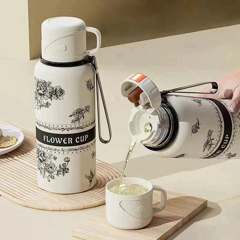 🌸🌸BÌNH GIỮ NHIỆT HOA FLOWER CUP 600ML