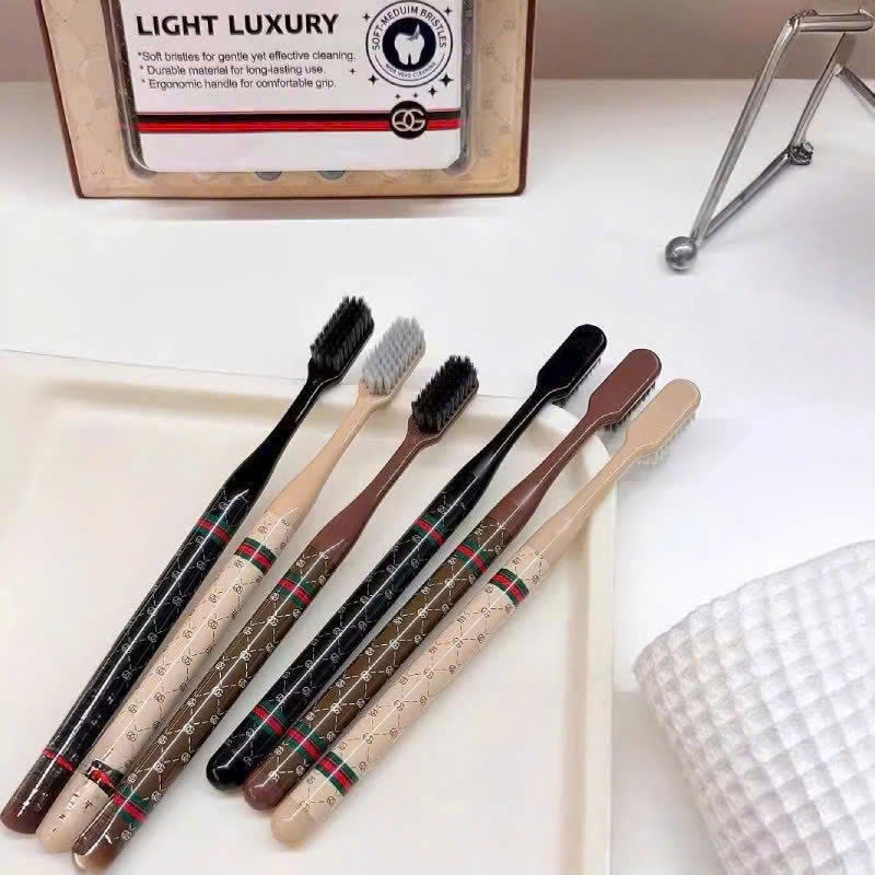 SET 6 BÀN CHẢI GUCI Tone Nâu