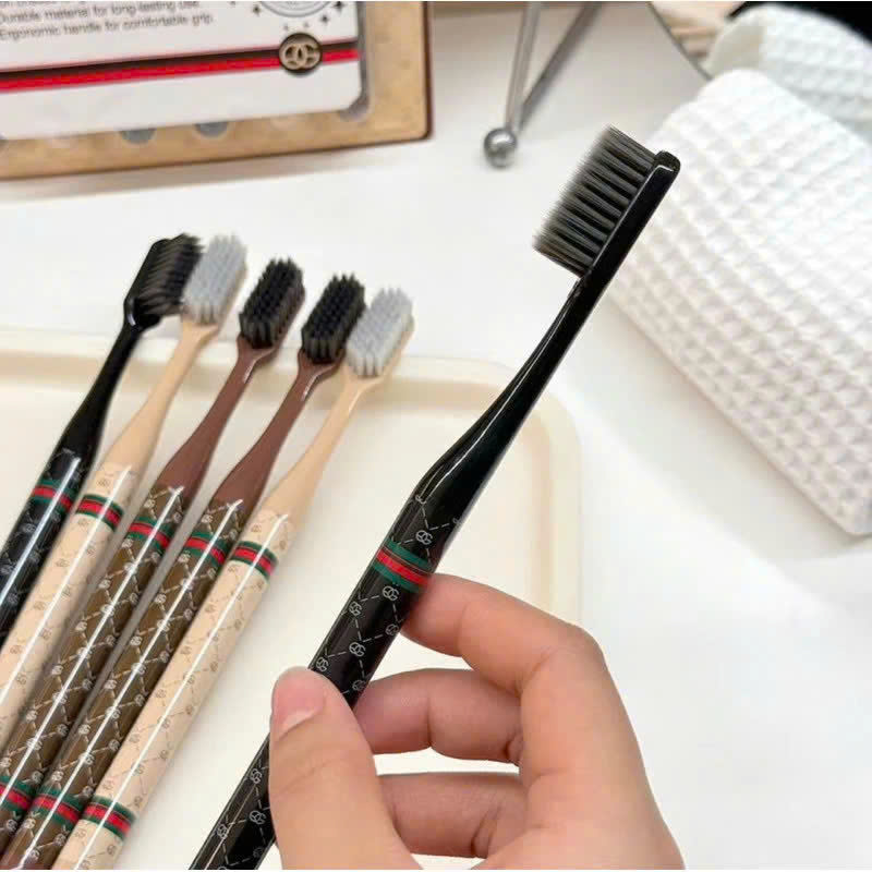 SET 6 BÀN CHẢI GUCI Tone Nâu