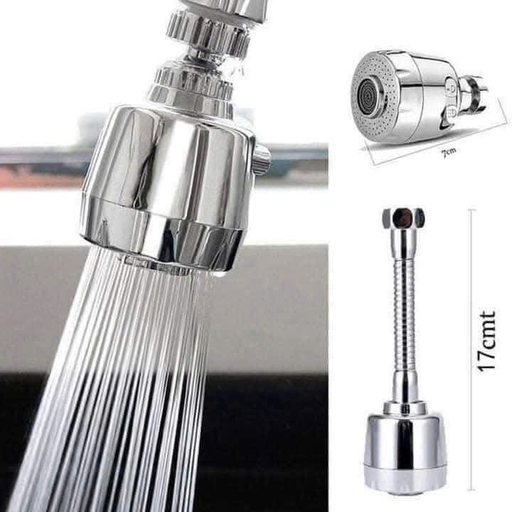 Đầu vòi tăng áp inox xoay 360 độ nhiều chế độ tiết kiệm nước