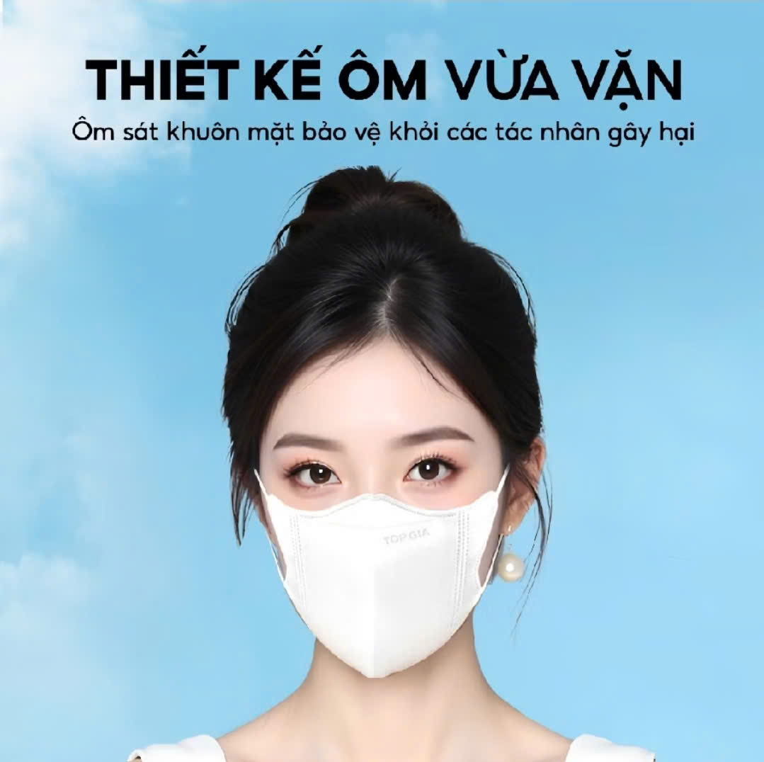 Thùng 100 Cái Khẩu trang 5D TOPGIA