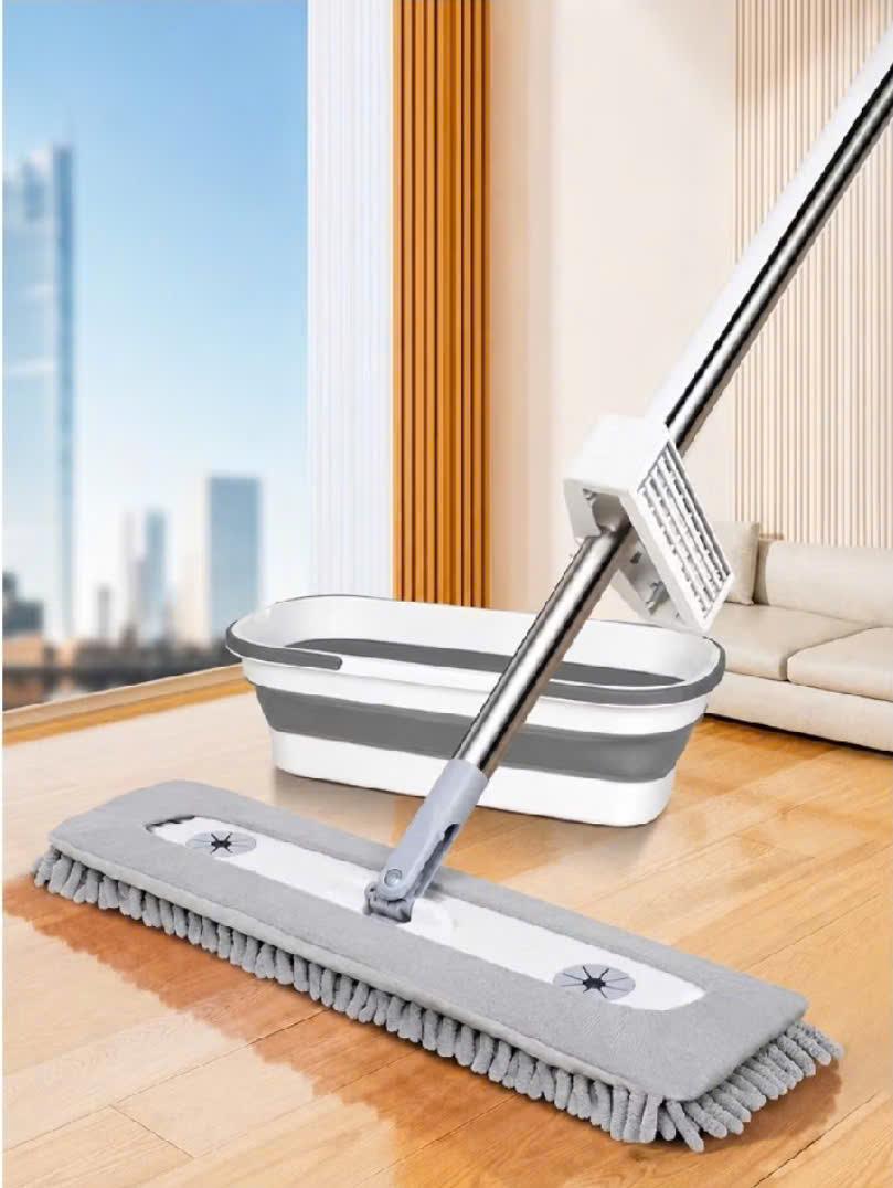 CÂY LAU NHÀ TỰ VẮT THÔNG MINH KÈM 3 BÔNG
