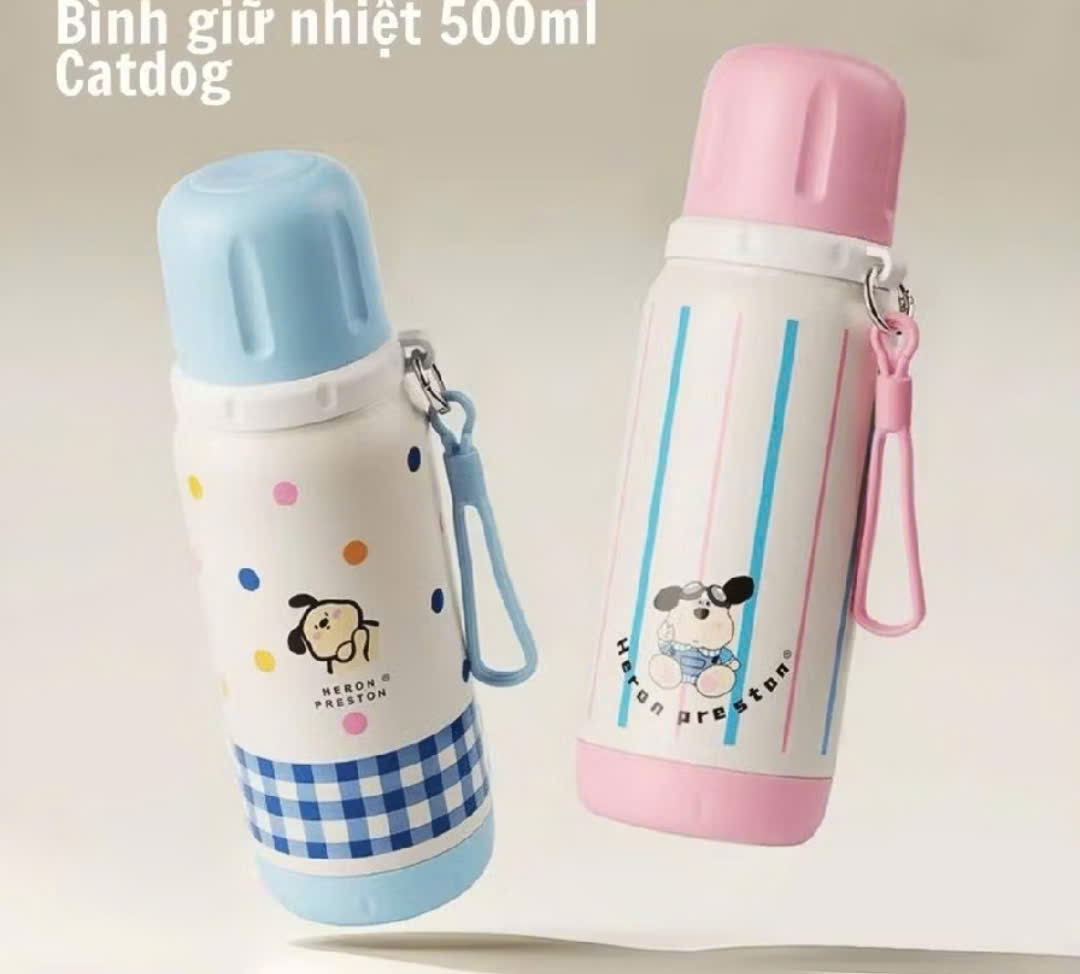 Bình Giữ Nhiệt 500ml Siêu Cute Inox 316