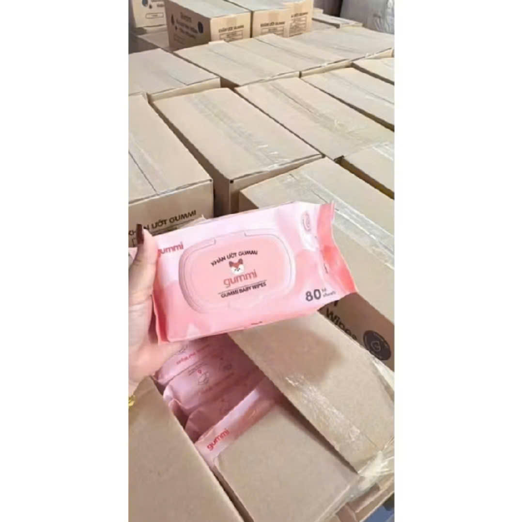 set 10 gói khăn ướt gummi