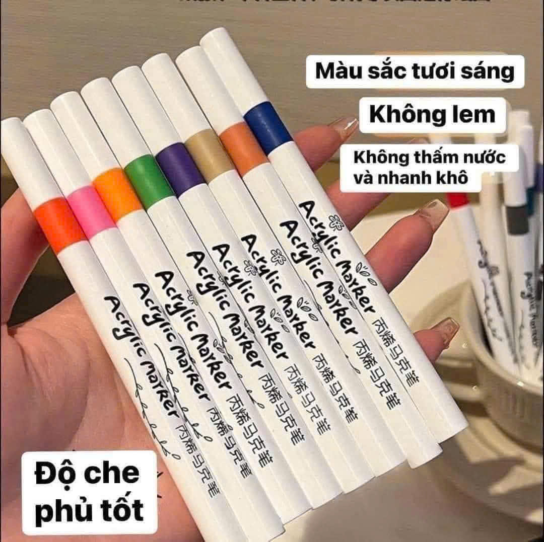 BỘ MÀU XỊN ACRYLIC 60 MÀU CHO BÉ