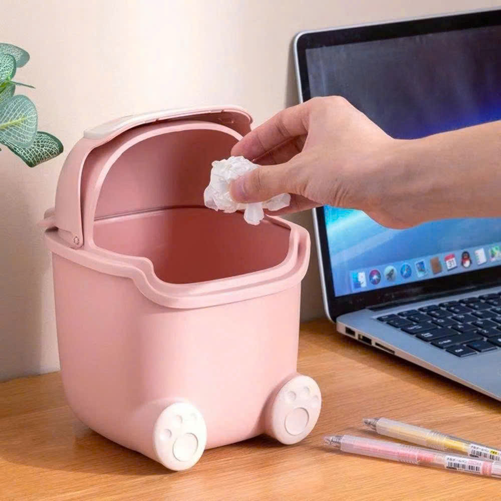 Thùng Rác Mini Để Bàn Hình Thú Dễ Thương