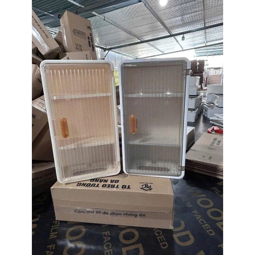 Hộp đựng đồ nhà tắm 3 tầng đa năng, Hộp Chứa Giấy Chia Ngăn Dán Tường Thích Hợp Cho Không Gian Nhỏ