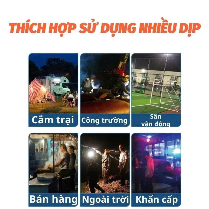 Đèn Năng Lượng Mặt Trời 1500W IP66 – Đèn NLMT Siêu Sáng Ngoài Trời