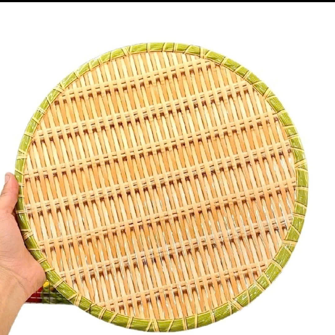 📌 📌 Đĩa Phíp Mẹt Nhựa Giả Mây Tre Cao Cấp SIZE 31CM