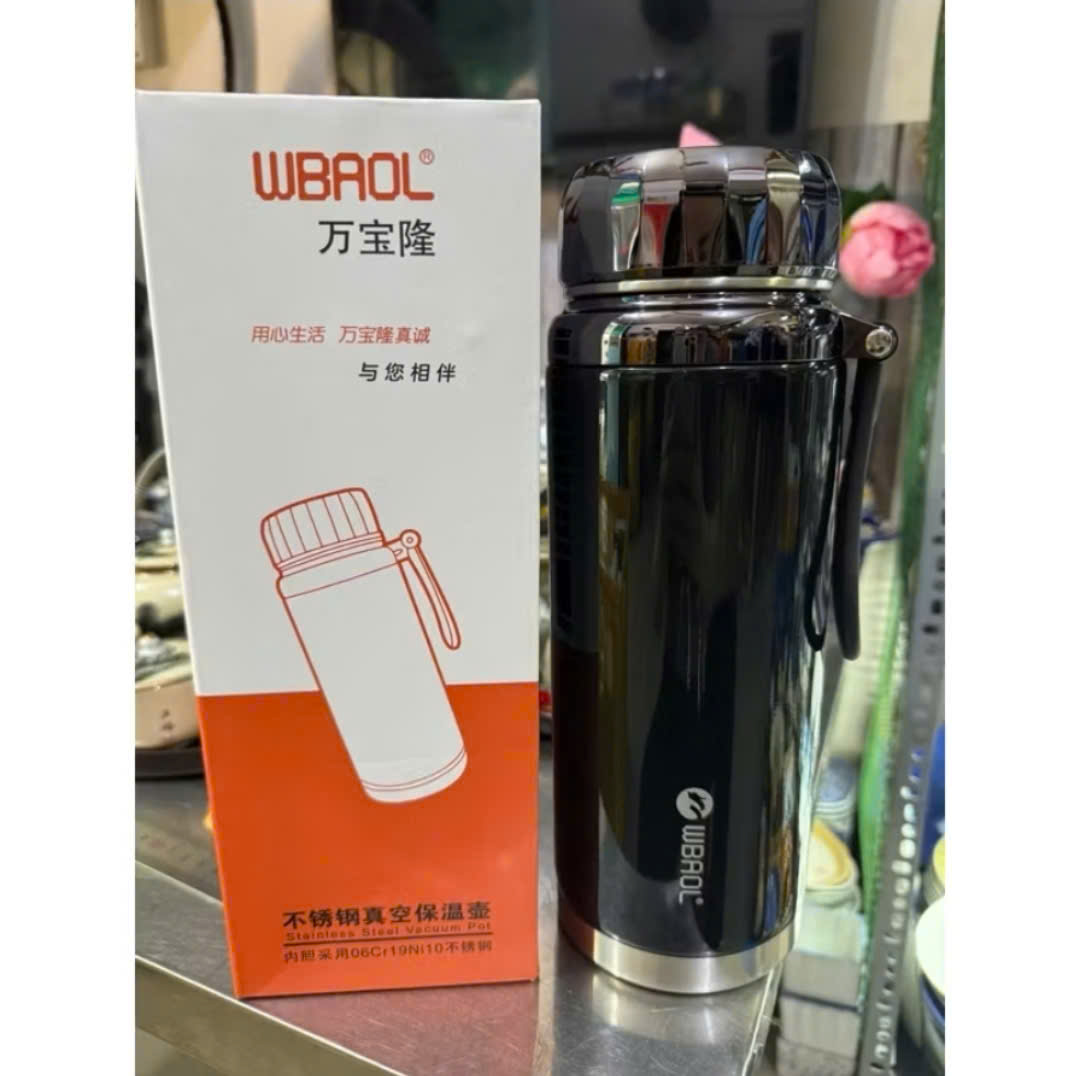 Bình Giữ Nhiệt Cao Cấp WBAOL nắp kim cương 1200ml