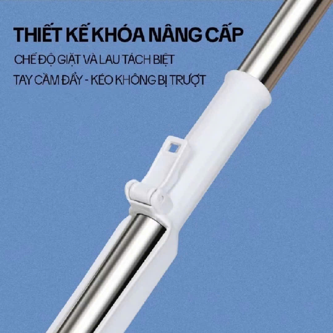 Cây lau nhà tự vắt 45cm sản phẩm cao cấp, thế hệ mới nắm 2026