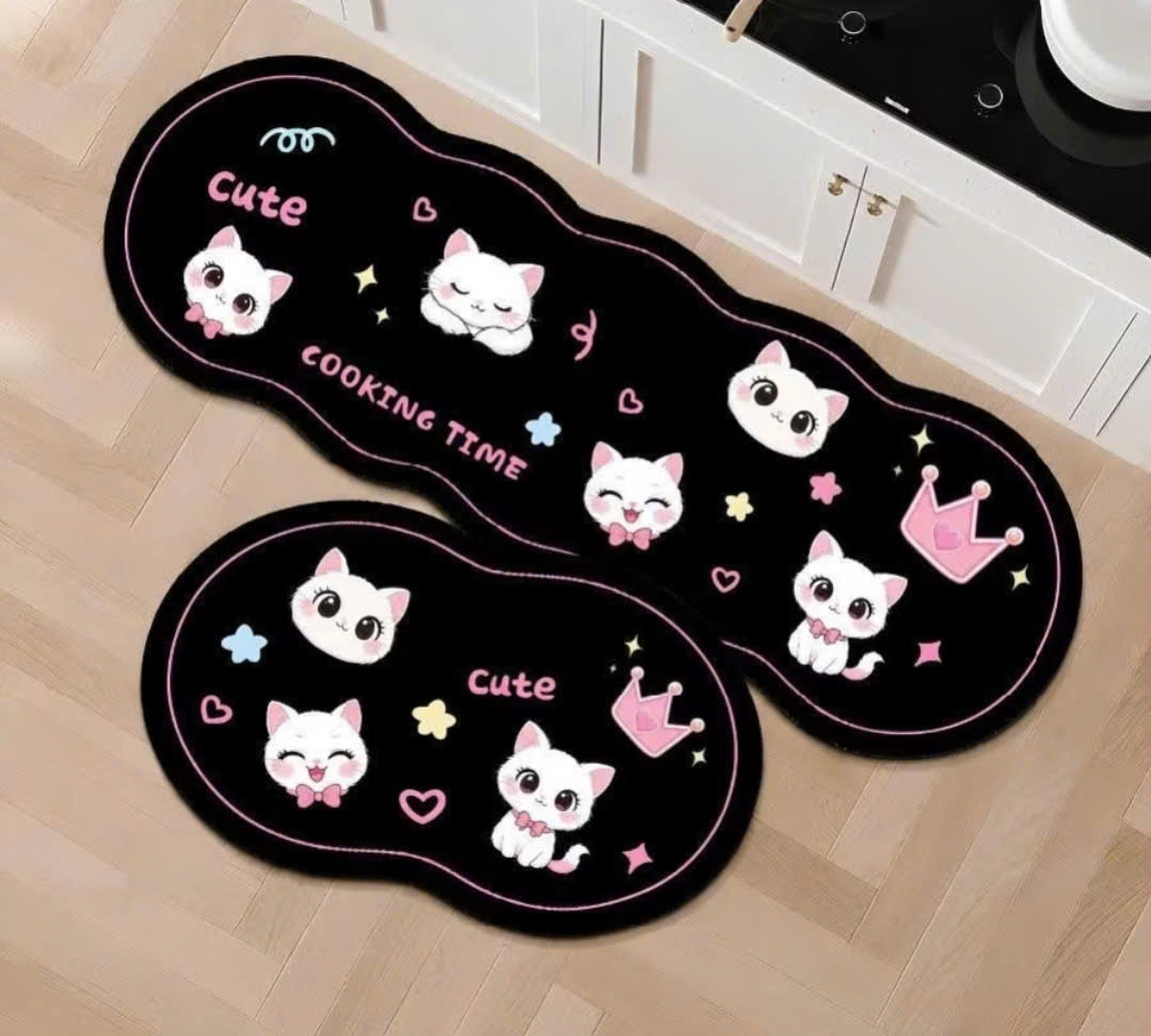 SET 2 THẢM BẾP HỌA TIẾT THẾ HỆ MỚI! ( HỌA TIẾT HOA )