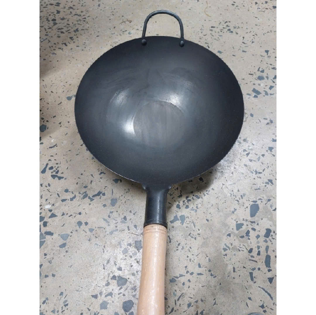 Chảo thép tay cán gỗ SIZE 36CM