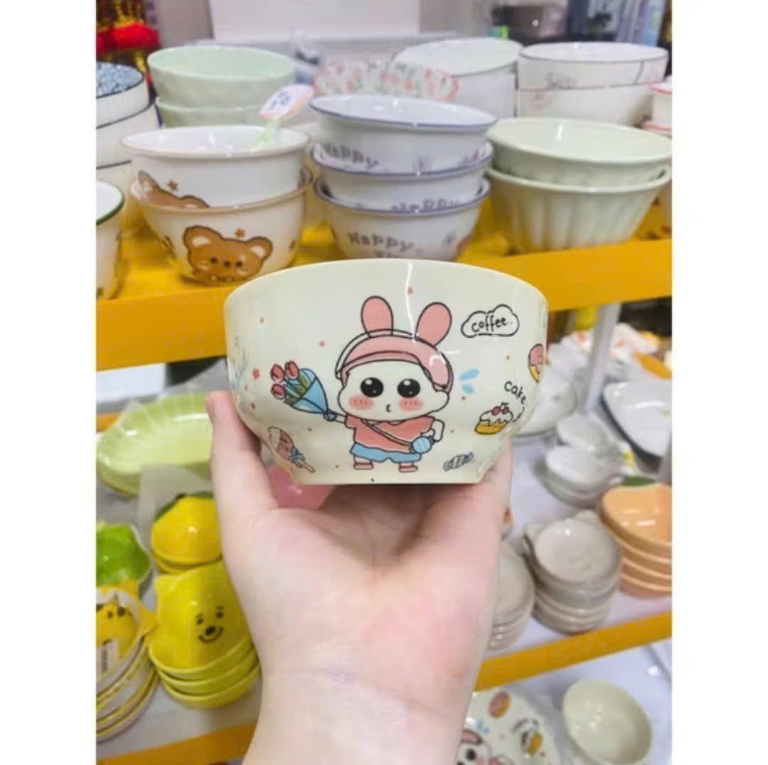 Combo 4 Bát Sứ Siêu Cute Hình Shin