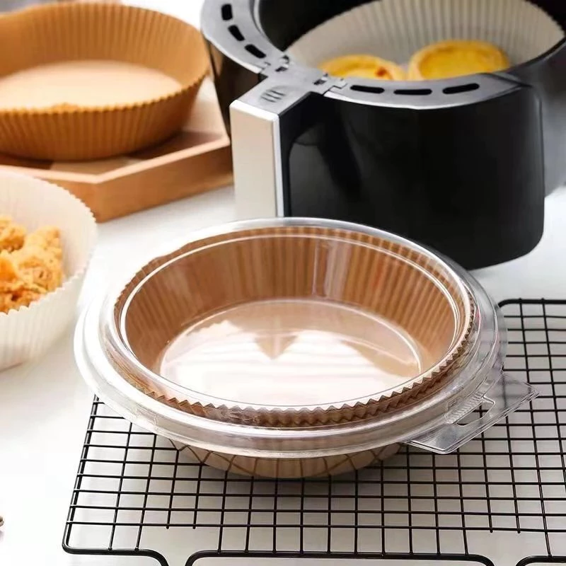 Sét 50 Tờ Giấy Nến Vàng Lót Nồi Chiên Không Dầu ( Khay Nhựa)