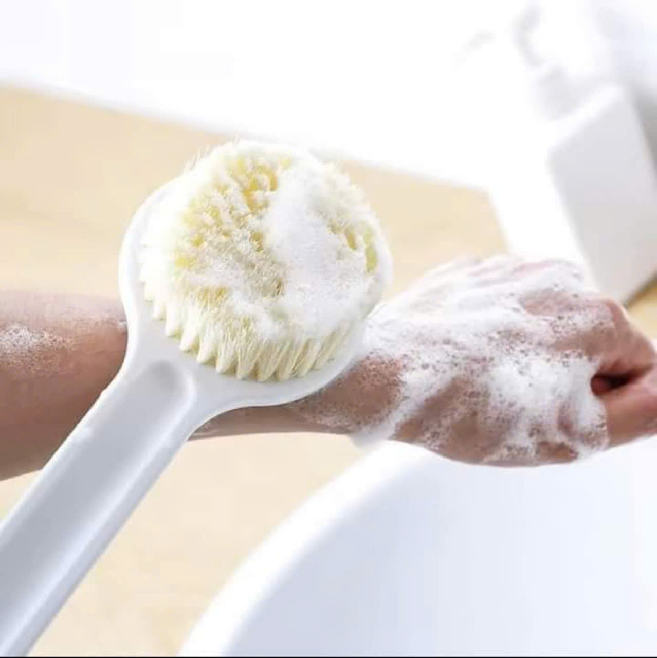 Bàn Chải Cọ Lưng Nhật Bản - Cọ Chà Lưng Kỳ Lưng Giúp Tẩy Da Chết