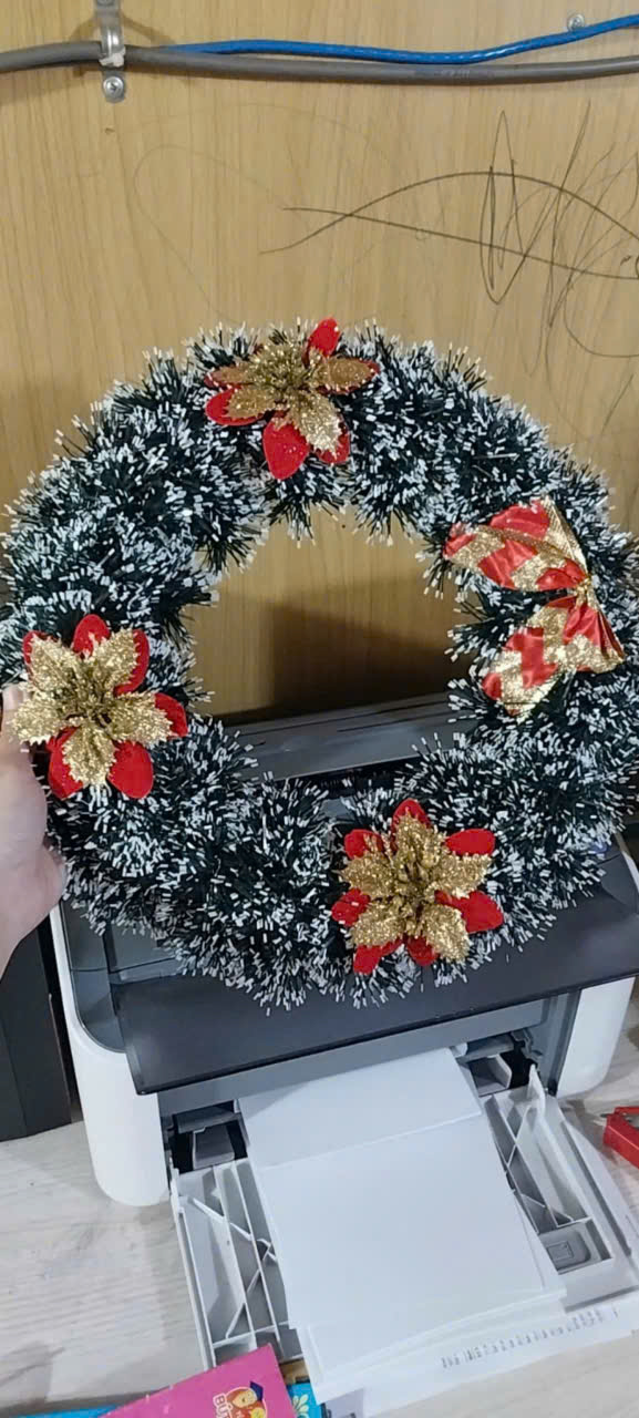 Vòng Nguyệt Quế Giáng Sinh Size 30cm